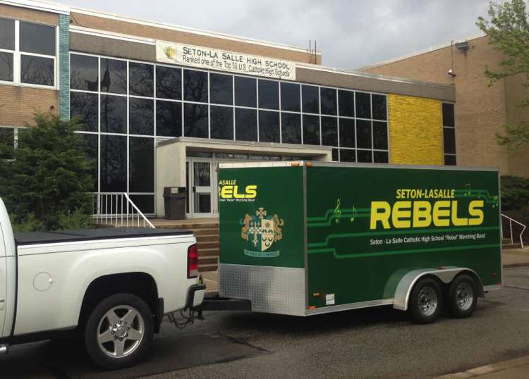 Seton Lasalle Band Trailer Design and Wrap