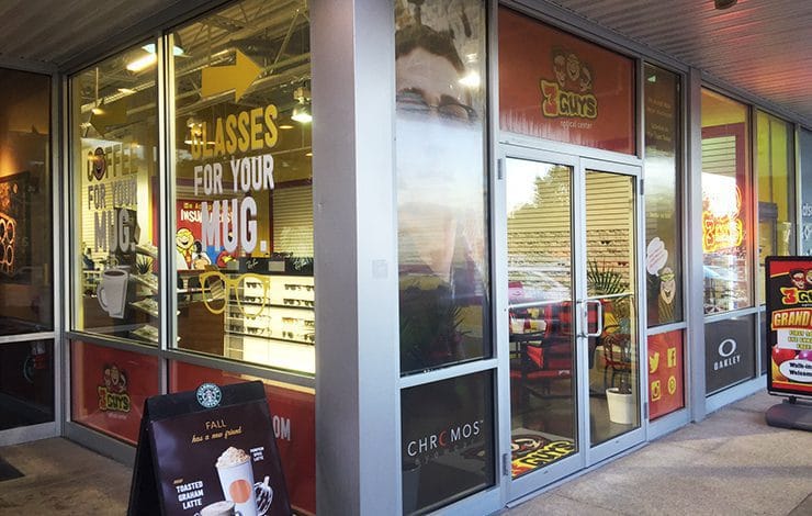 pittsburgh environmental design three guys eyewear window graphics