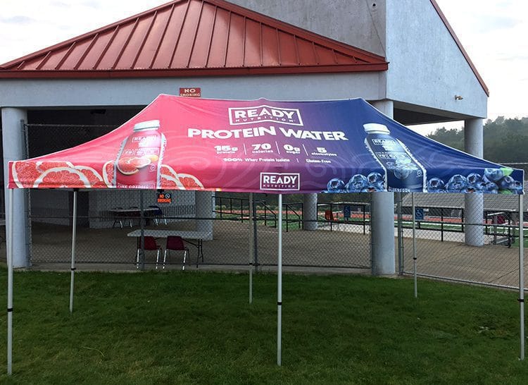 ocreations-pittsburgh-Environmental-graphics-ready-nutrition-protein-water-tent-2 Ready Nutrition Tent