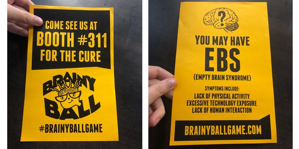 Brainy Ball’s booth