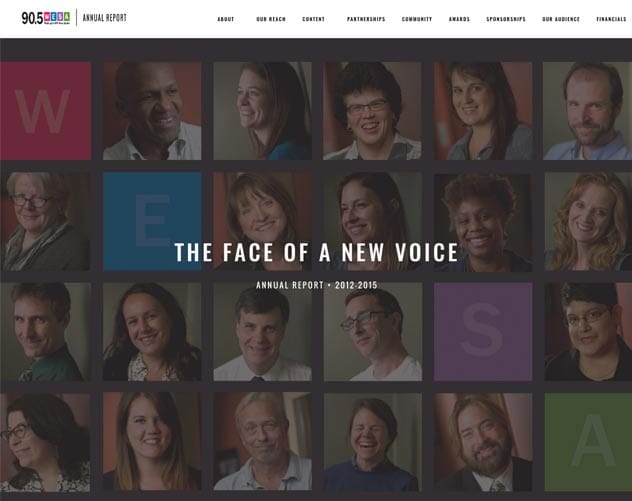 WESA Annual Report Website