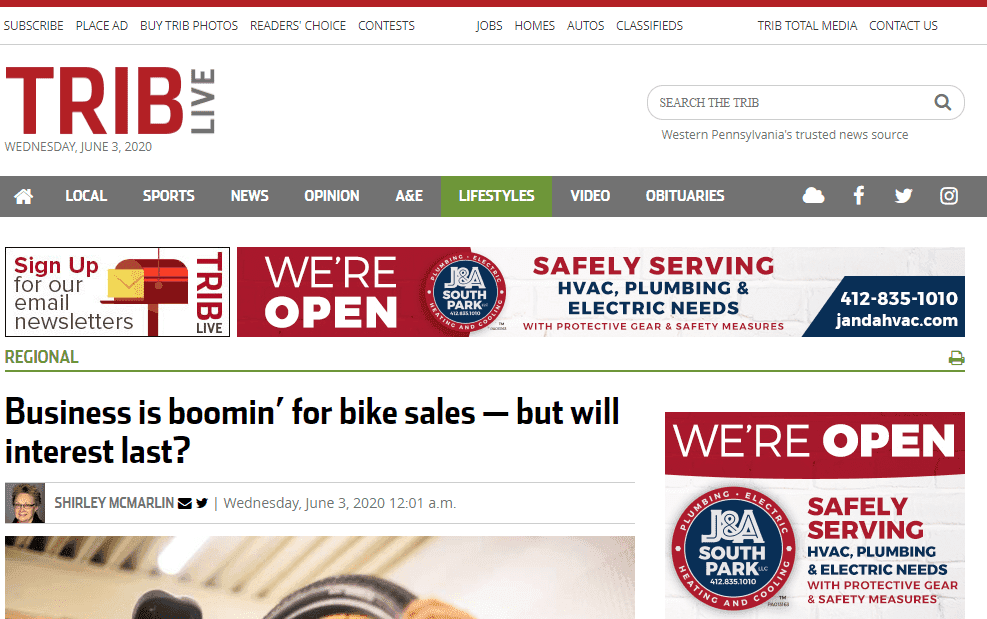 J&A open covid 2020 digital ads