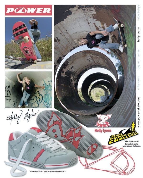 holly lyons power skatebaording